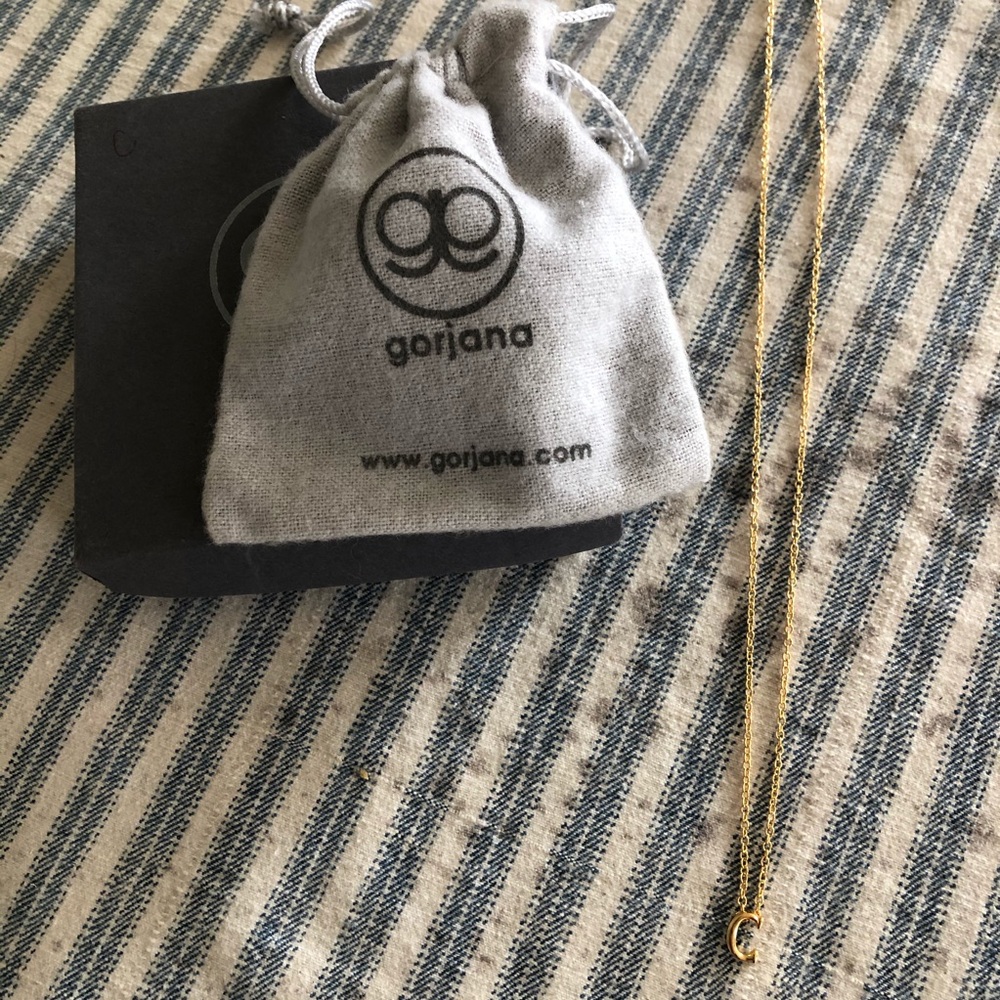 NWT Gorjana “C” necklace in Gold from Nordstrom